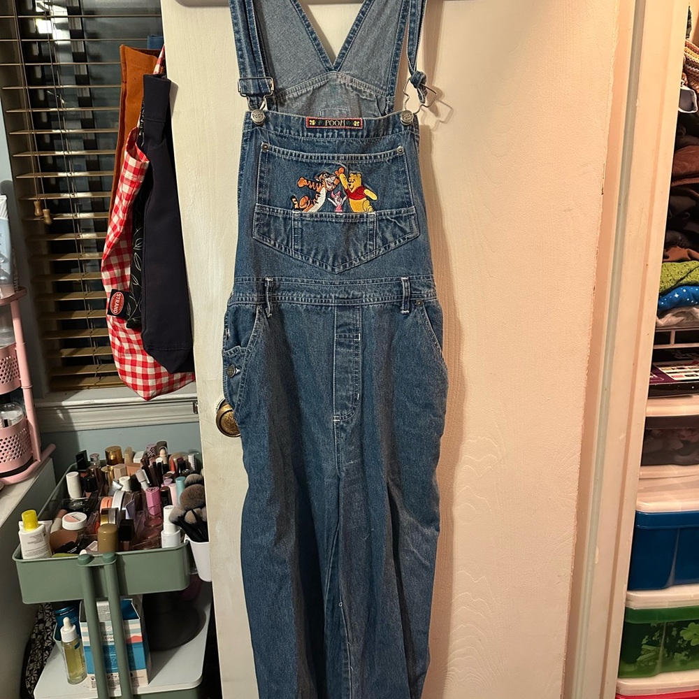 Disney Winnie the Pooh Blue Denim Overalls